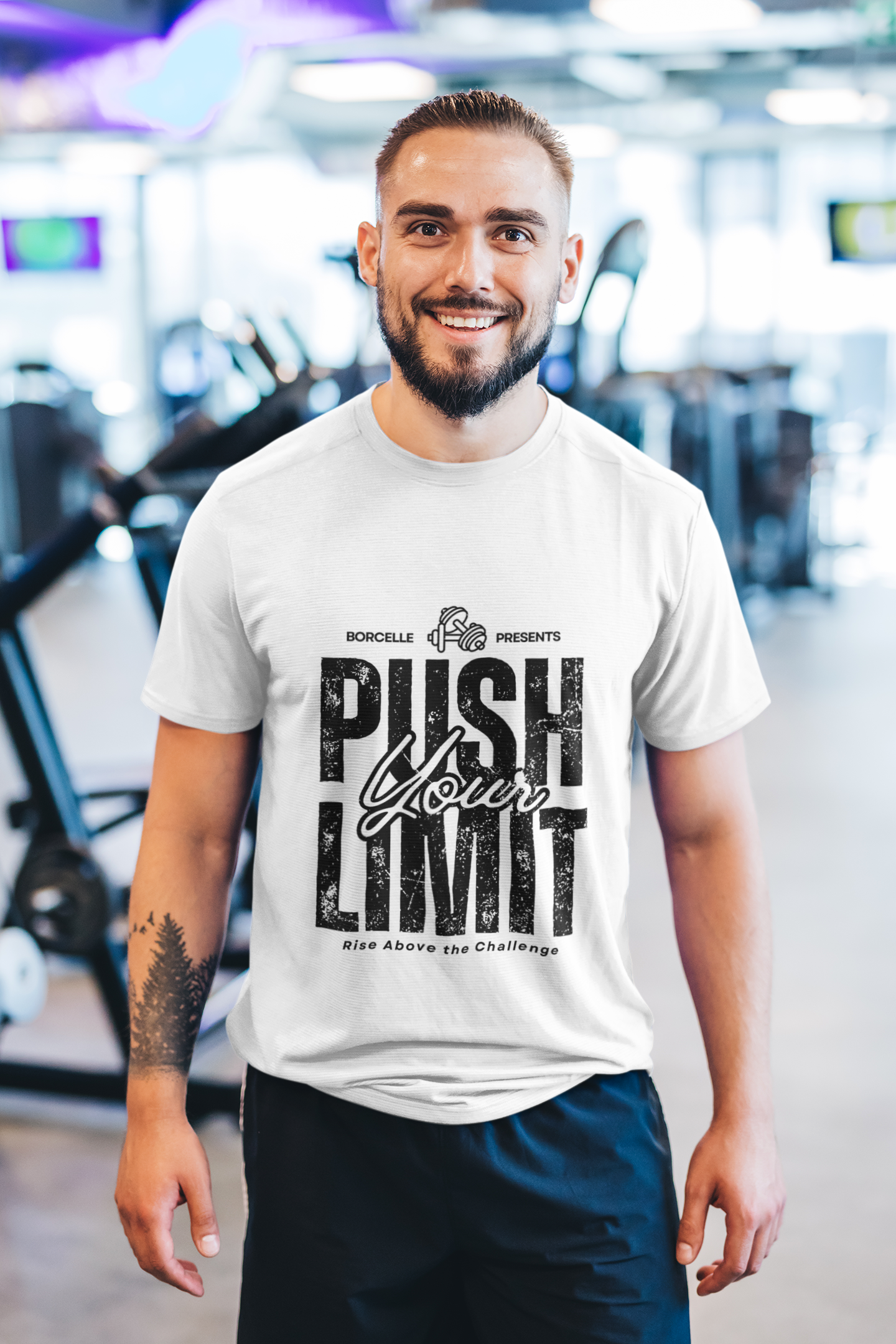 Push Your Limits Gym Mens Tshirt