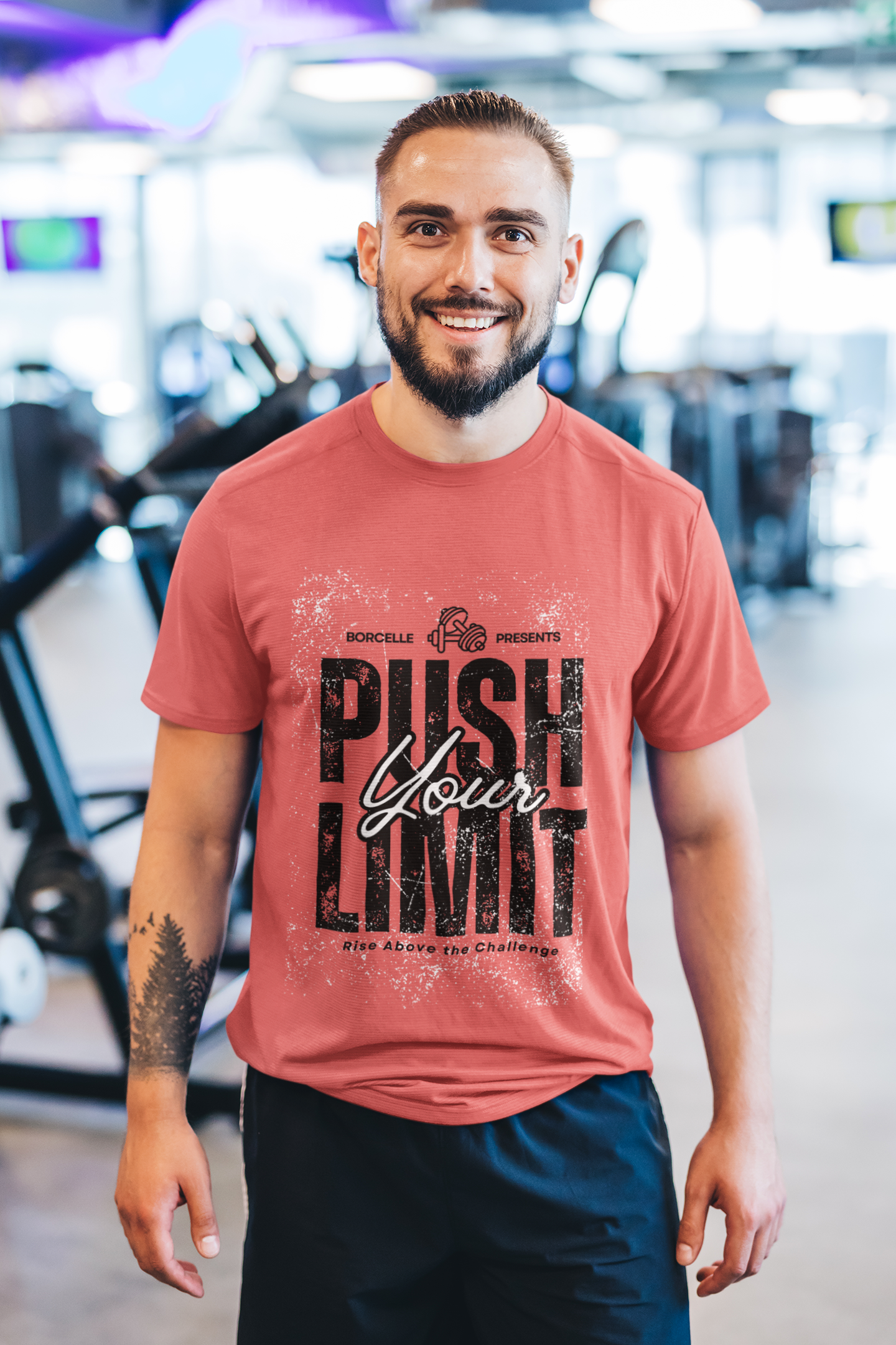 Push Your Limits Gym Mens Tshirt
