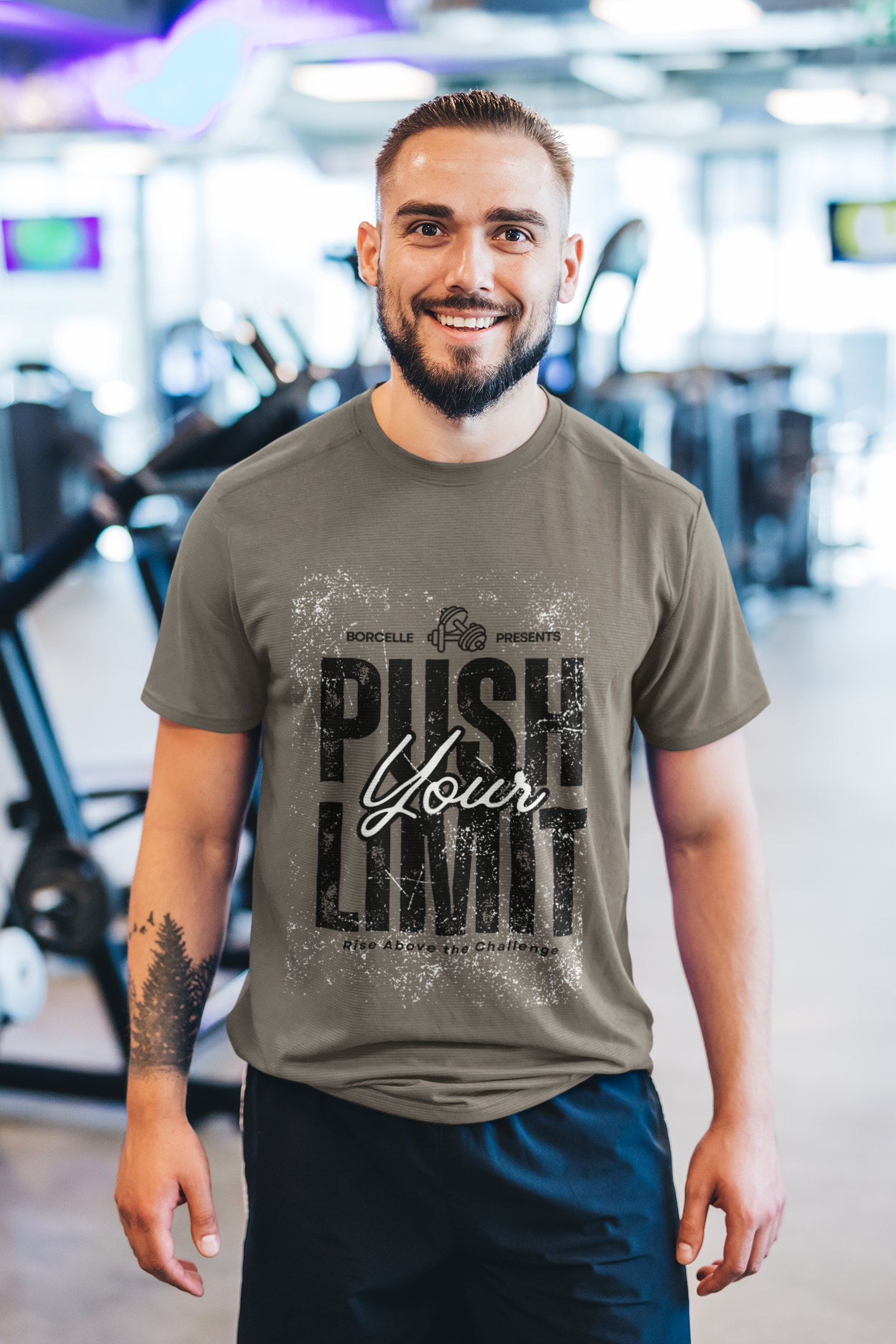 Push Your Limits Gym Mens Tshirt