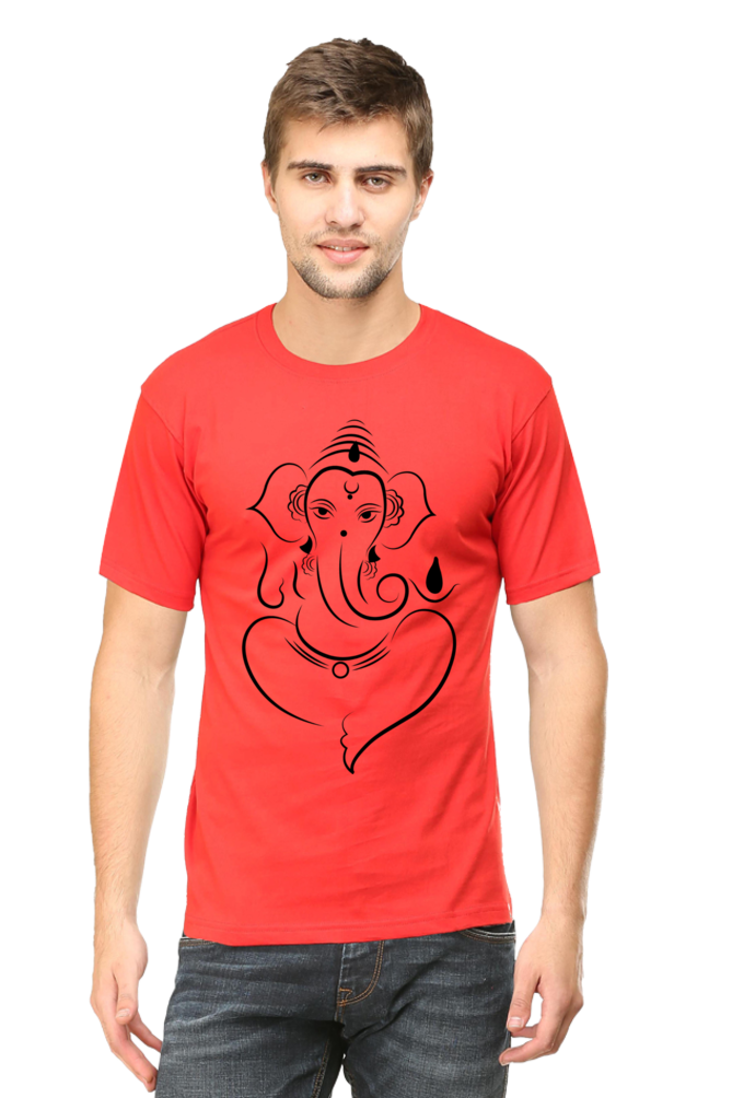 Ganesh Diwali Mens Pure Cotton Tshirt