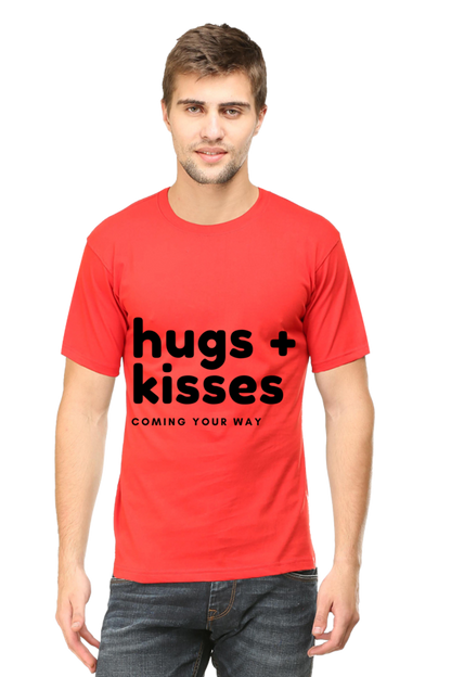 Hugs Plus Kisses Mens Pure Cotton Tshirt