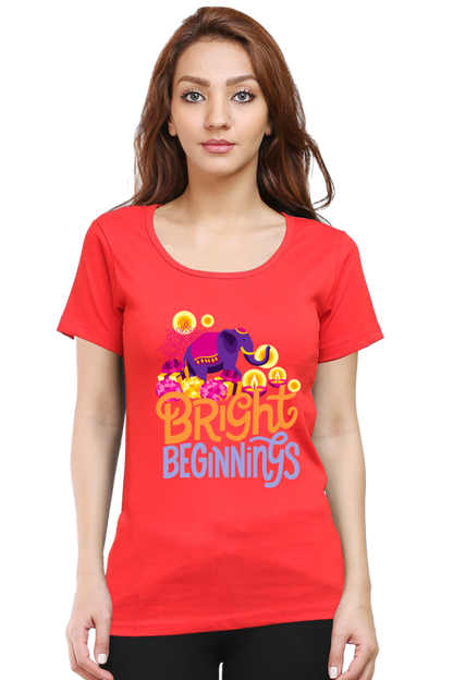 Bright Beginnings Womens Pure Cotton Tshirt