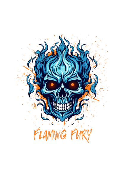 Flaming Fury Men Hoodie