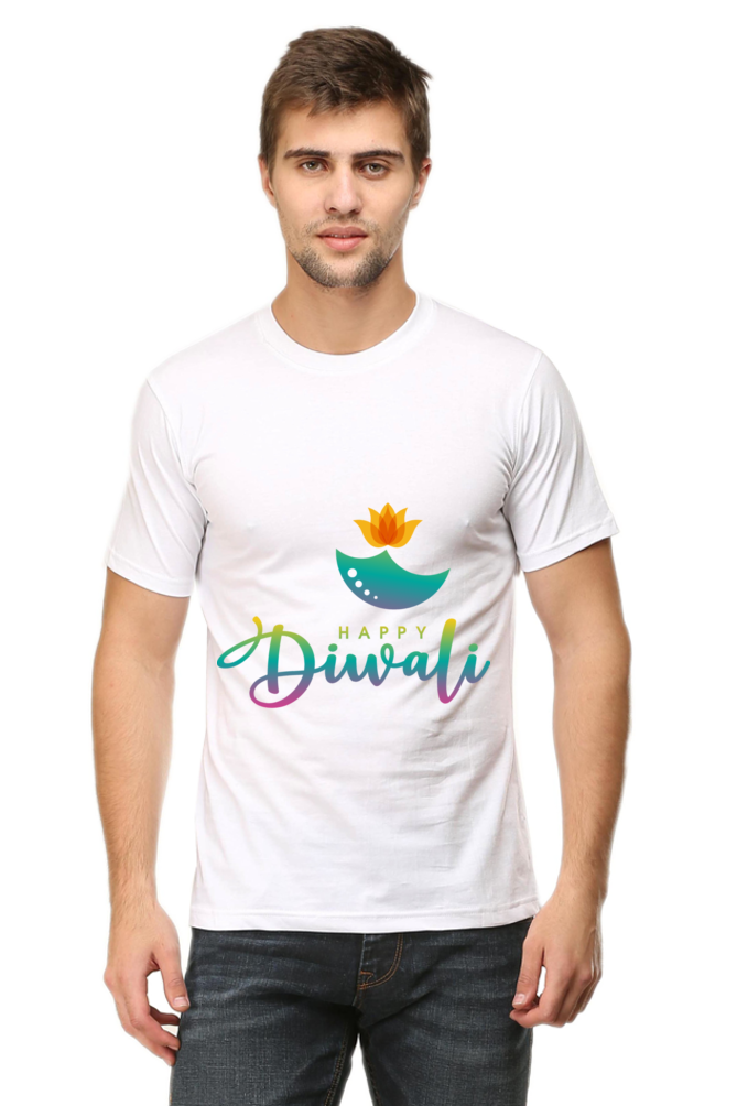 Diwali Mens Pure Cotton Tshirt