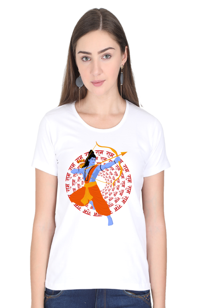 Jai Shree Ram Womens Pure Cotton Tshirt