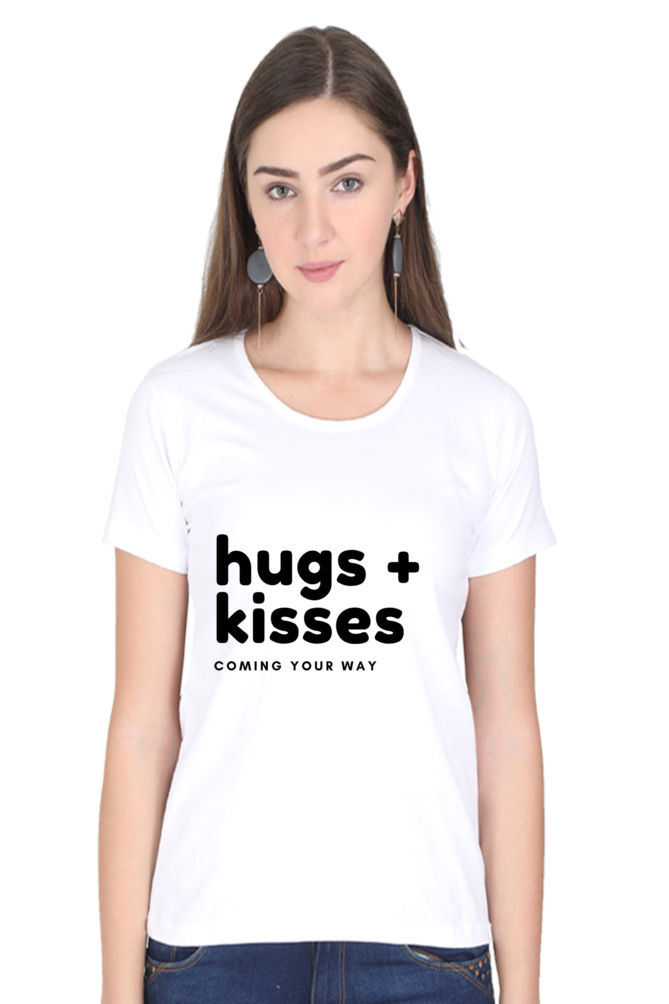 Hugs Plus Kisses Womens Pure Cotton Tshirt