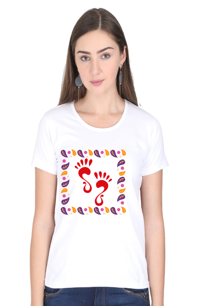 Laxmi Foot Diwali Womens Pure Cotton Tshirt