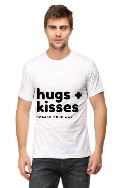 Hugs Plus Kisses Mens Pure Cotton Tshirt