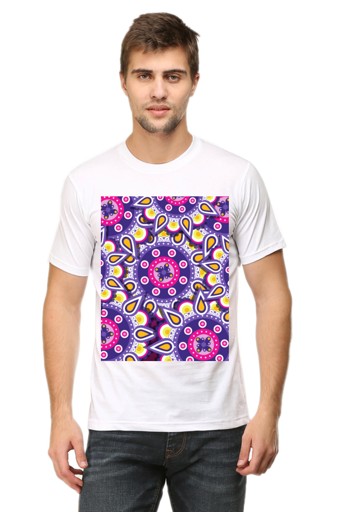 Abstract Mens Pure Cotton Tshirt