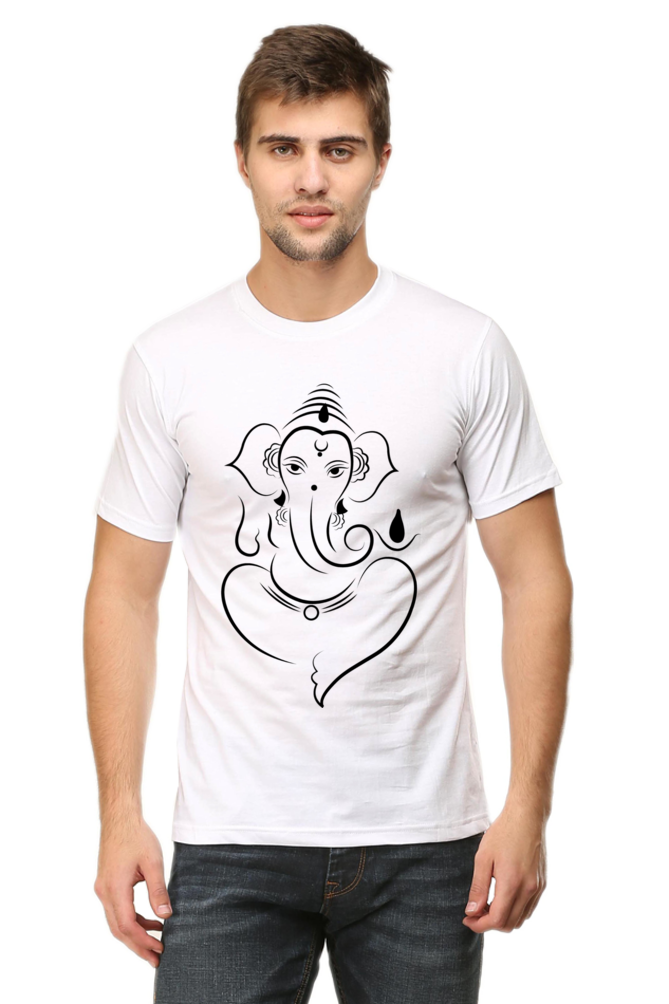 Ganesh Diwali Mens Pure Cotton Tshirt