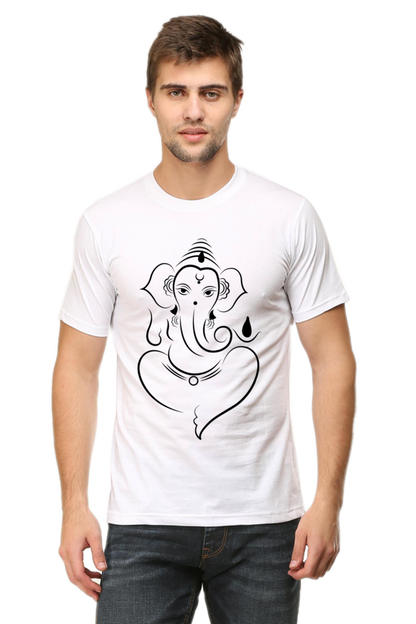 Ganesh Diwali Mens Pure Cotton Tshirt