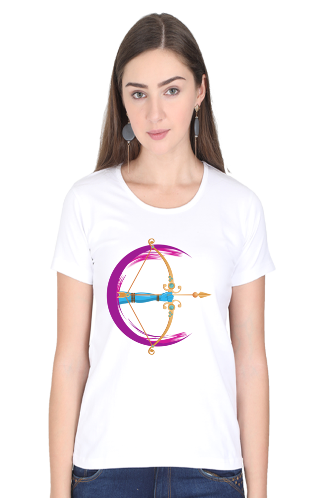 Ram Bow Arrow Womens Pure Cotton Tshirt