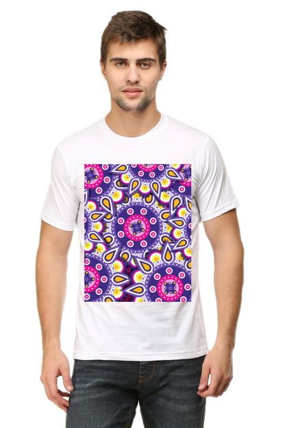 Abstract Mens Pure Cotton Tshirt