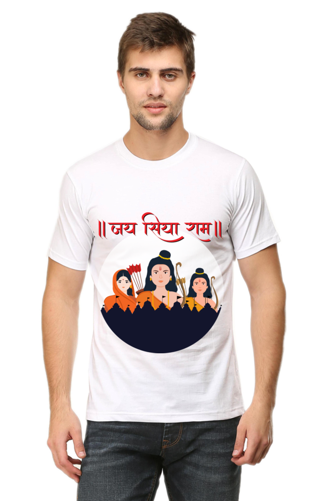 Jai Shree Ram Mens Pure Cotton Tshirt