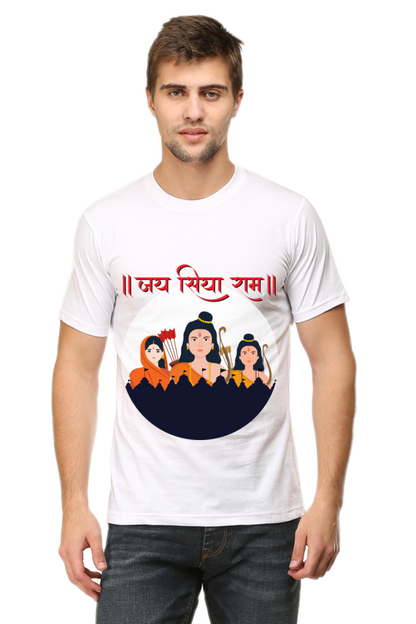 Jai Shree Ram Mens Pure Cotton Tshirt