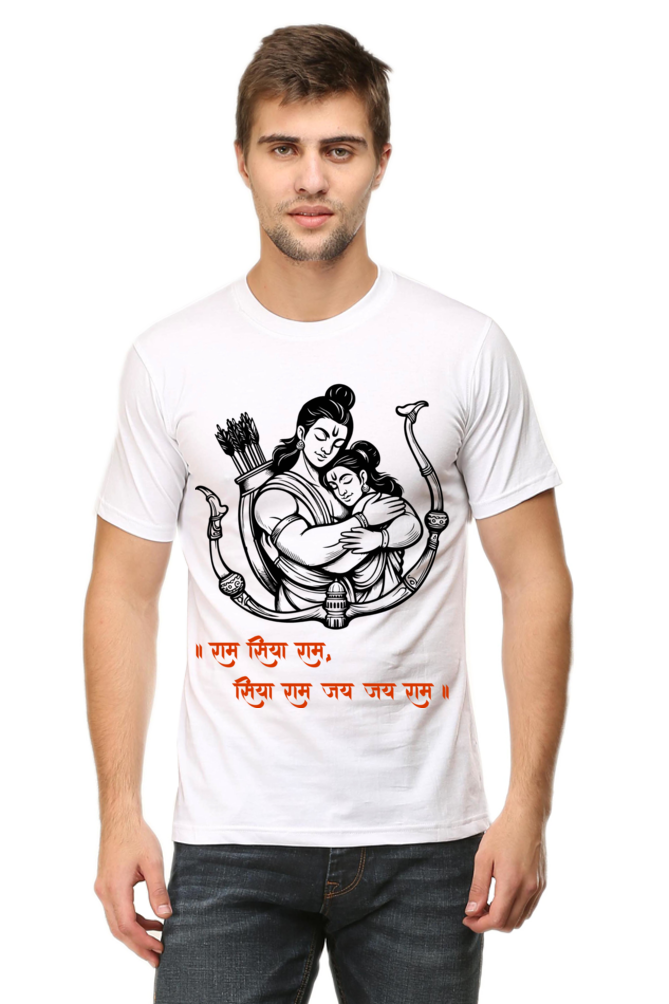 Sita Ram Pure Love Diwali Mens Pure Cotton Tshirt