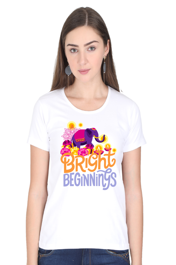 Bright Beginnings Womens Pure Cotton Tshirt