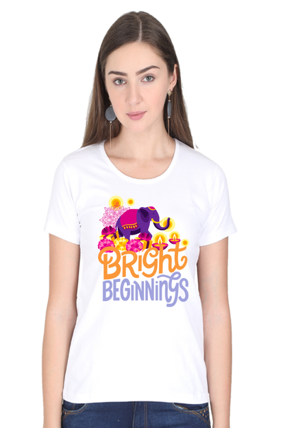 Bright Beginnings Womens Pure Cotton Tshirt