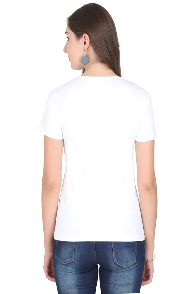 Peacock Feather Womens Pure Cotton Tshirt