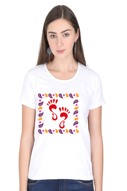 Laxmi Foot Diwali Womens Pure Cotton Tshirt