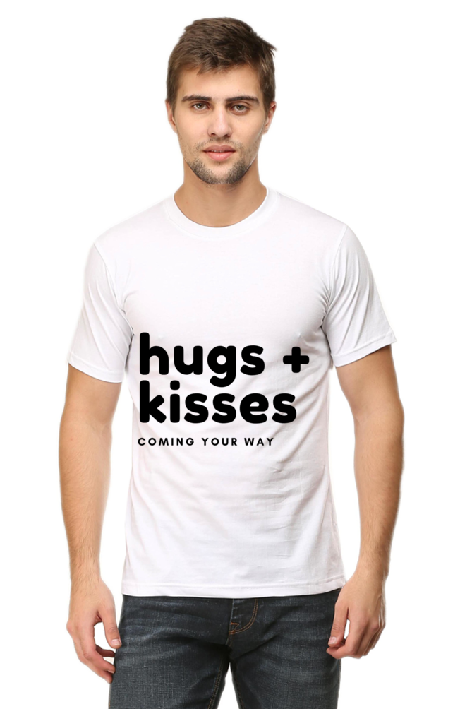 Hugs Plus Kisses Mens Pure Cotton Tshirt