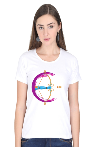 Ram Bow Arrow Womens Pure Cotton Tshirt