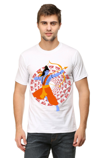 Jai Shree Ram Diwali Mens Pure Cotton Tshirt