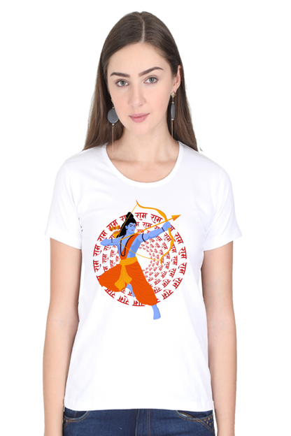 Jai Shree Ram Womens Pure Cotton Tshirt