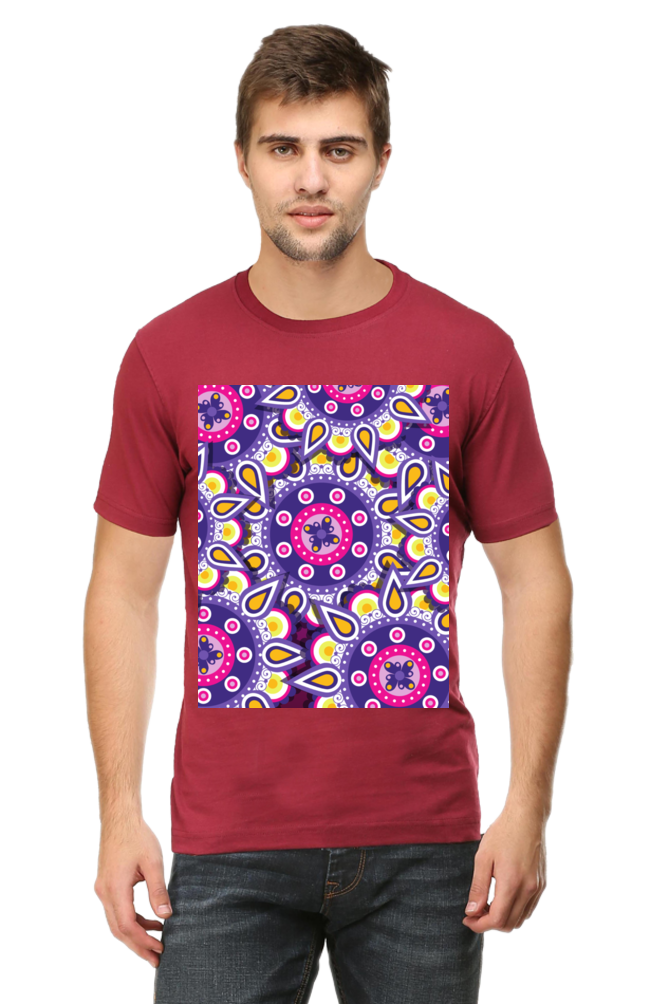 Abstract Mens Pure Cotton Tshirt