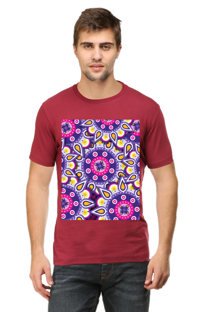 Abstract Mens Pure Cotton Tshirt