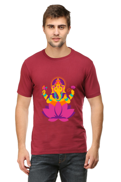 Ganesh Ji Diwali Mens Pure Cotton Tshirt