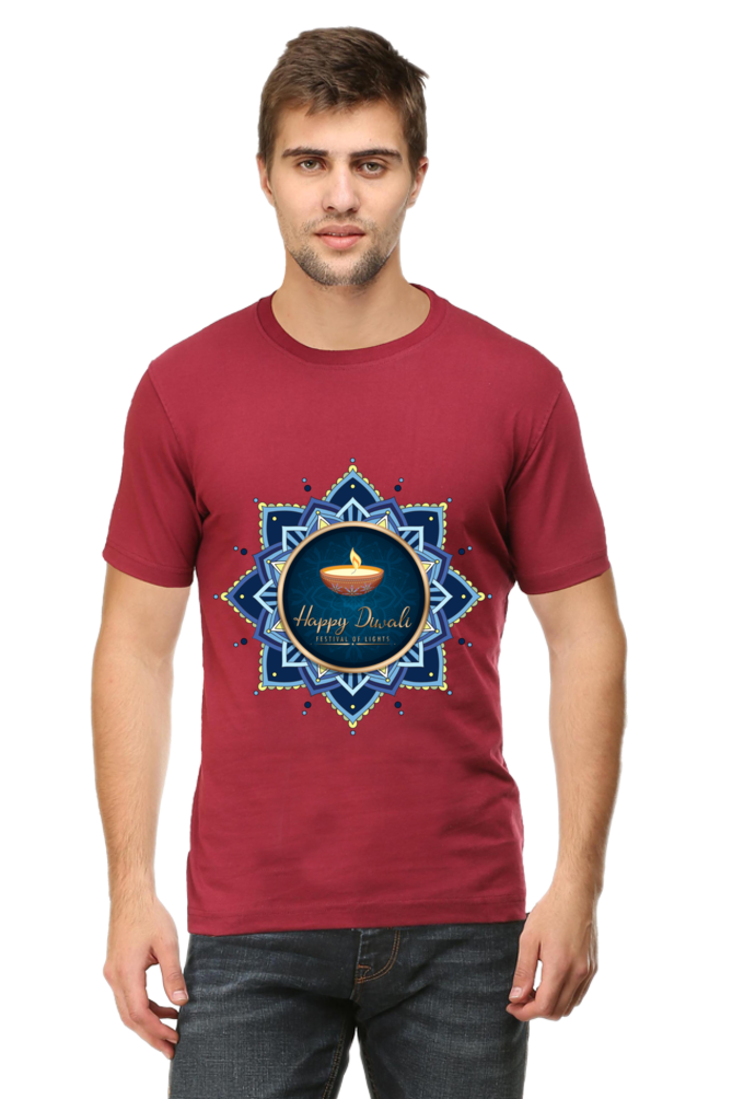 Diwali Mens Pure Cotton Tshirt