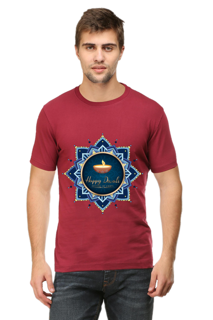 Diwali Mens Pure Cotton Tshirt