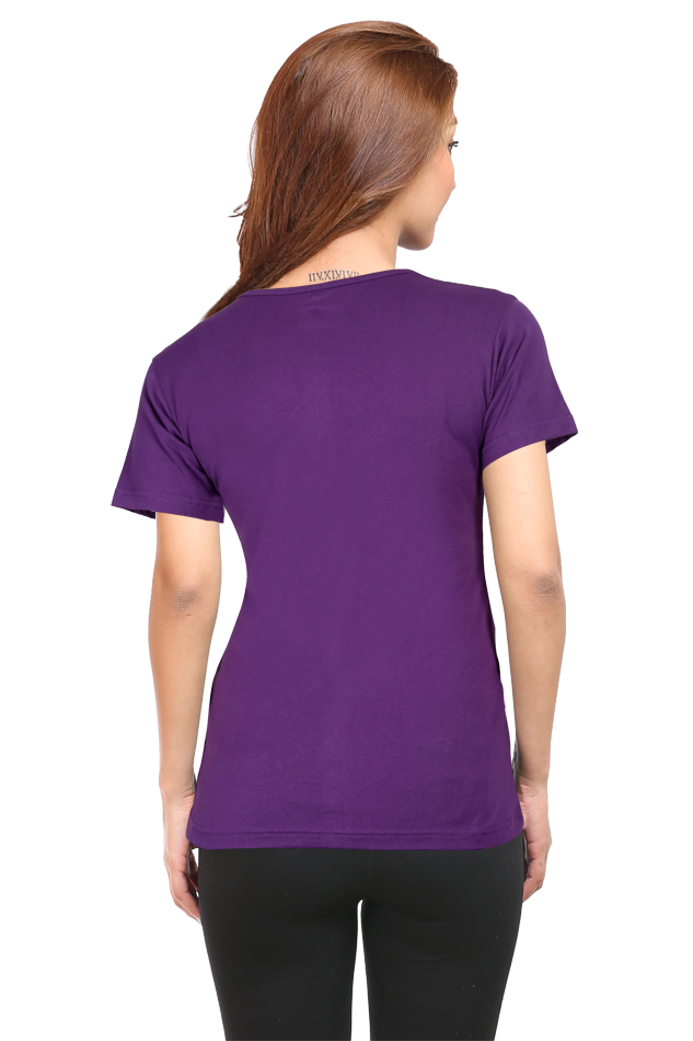 Peacock Feather Womens Pure Cotton Tshirt