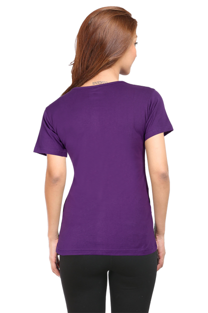 Peacock Feather Womens Pure Cotton Tshirt