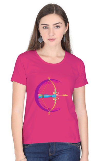 Ram Bow Arrow Womens Pure Cotton Tshirt