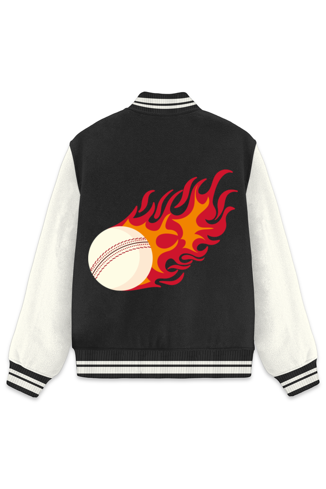 Blazing Cricket Passion Varsity Jacket