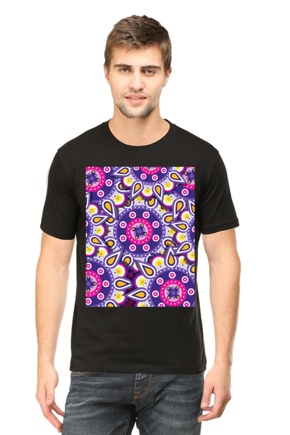 Abstract Mens Pure Cotton Tshirt