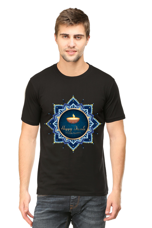 Diwali Mens Pure Cotton Tshirt