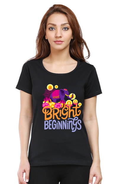 Bright Beginnings Womens Pure Cotton Tshirt