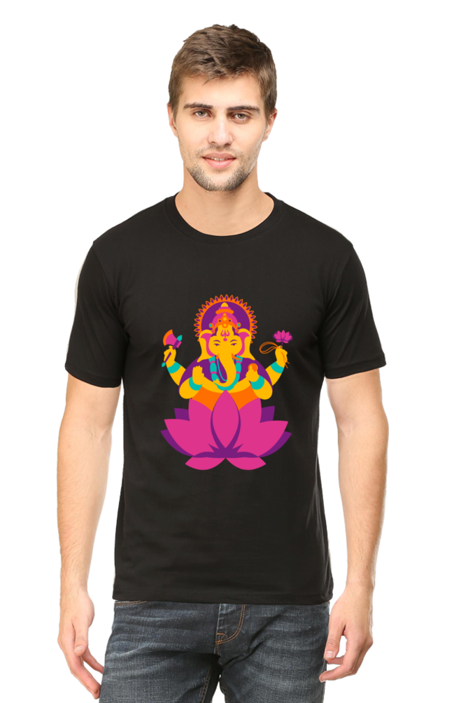 Ganesh Ji Diwali Mens Pure Cotton Tshirt