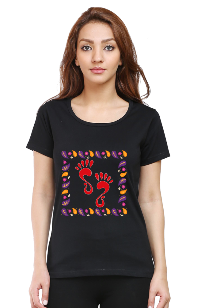 Laxmi Foot Diwali Womens Pure Cotton Tshirt