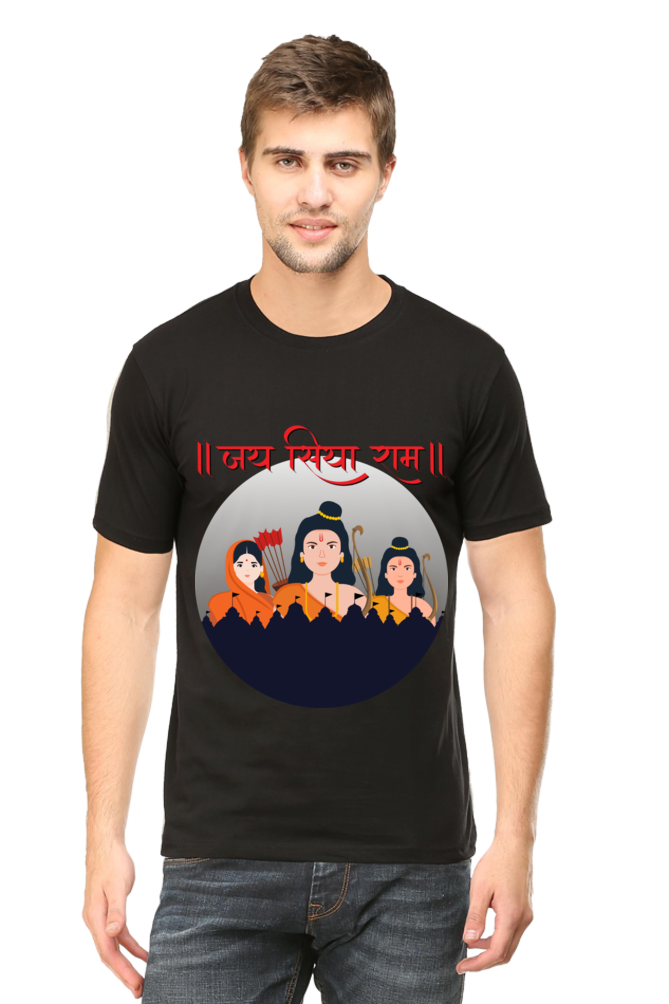 Jai Shree Ram Mens Pure Cotton Tshirt