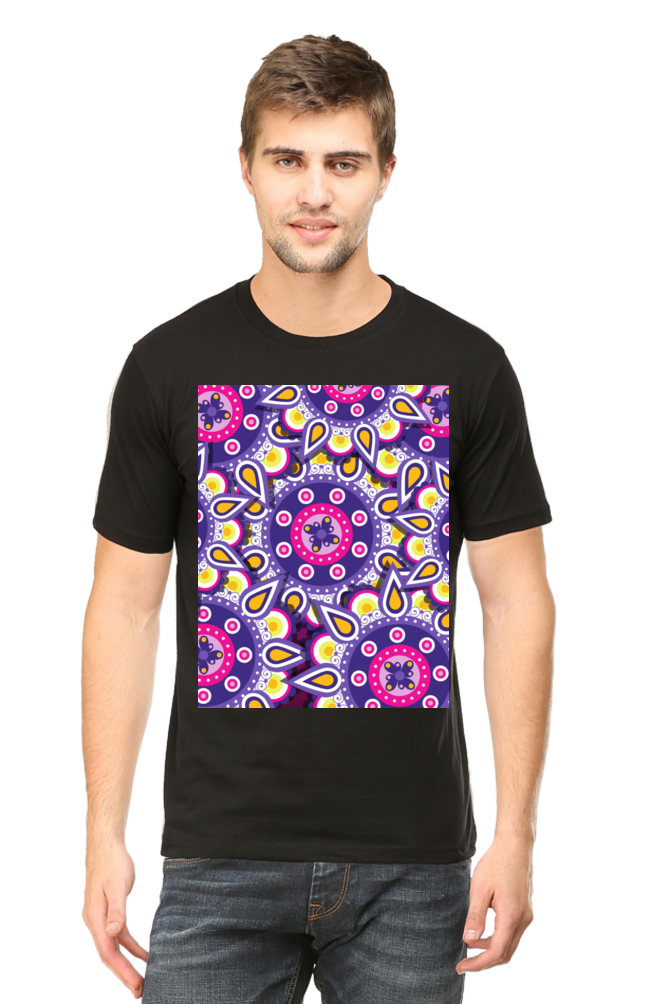 Abstract Mens Pure Cotton Tshirt