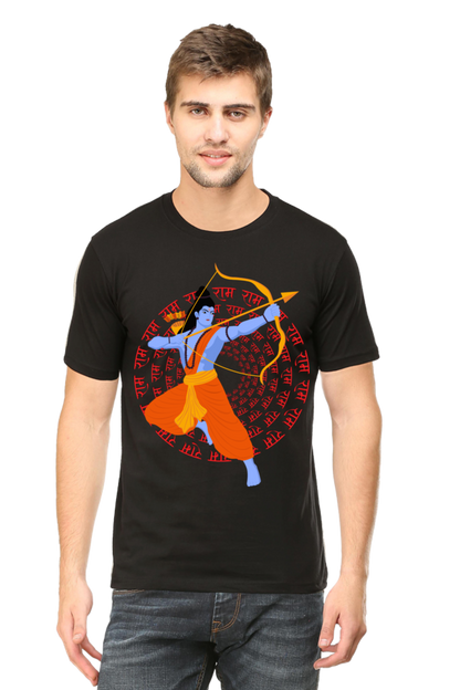 Jai Shree Ram Diwali Mens Pure Cotton Tshirt