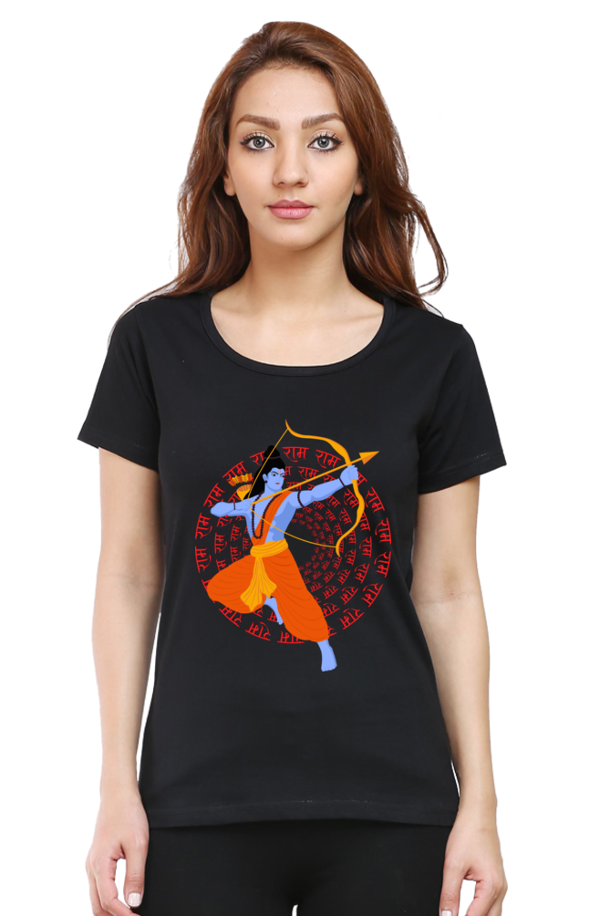 Jai Shree Ram Womens Pure Cotton Tshirt