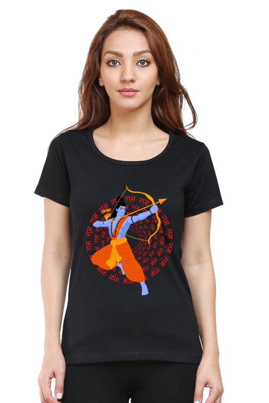 Jai Shree Ram Womens Pure Cotton Tshirt