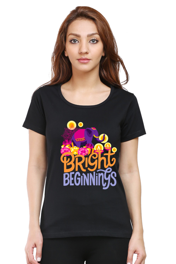 Bright Beginnings Womens Pure Cotton Tshirt