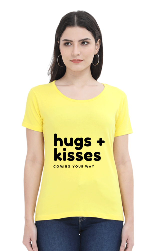 Hugs Plus Kisses Womens Pure Cotton Tshirt