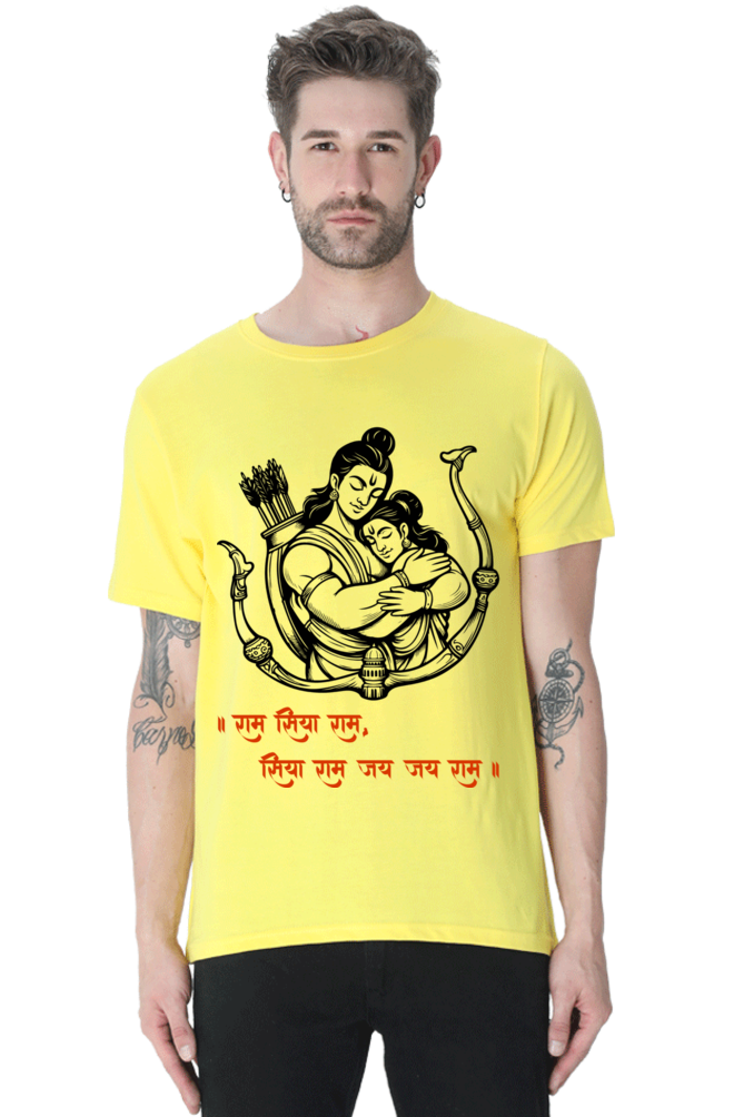 Sita Ram Pure Love Diwali Mens Pure Cotton Tshirt